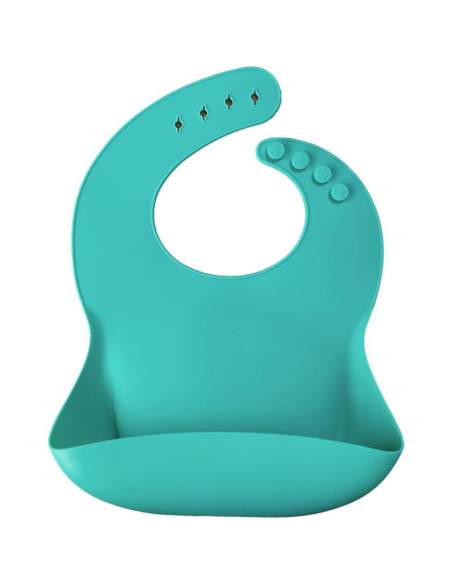 Conjunto de Alimentación Silicona MinikOiOi Verde Aqua +6m