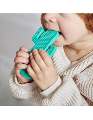 Conjunto de Alimentación Silicona MinikOiOi Verde Aqua +6m