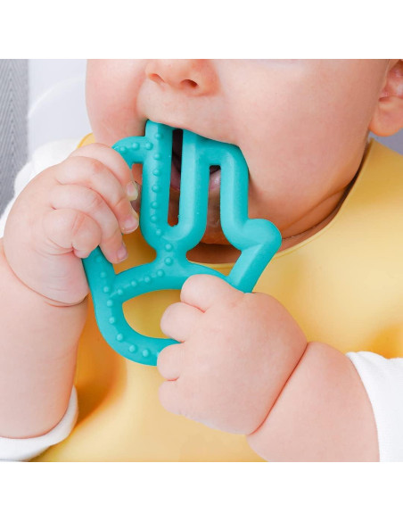 Conjunto de Alimentación Silicona MinikOiOi Verde Aqua +6m