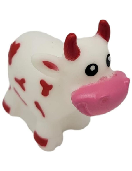 Vacas de goma coloridas que lanzan agua - Juguete de baño 12 unidades