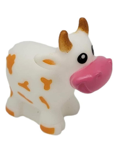 Vacas de goma coloridas que lanzan agua - Juguete de baño 12 unidades