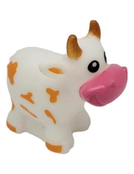 Vacas de goma coloridas que lanzan agua - Juguete de baño 12 unidades