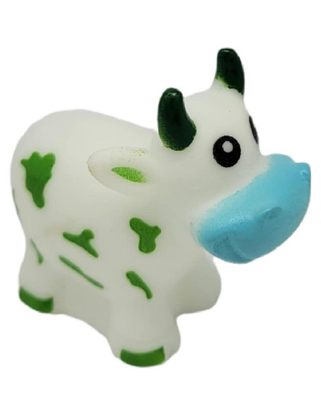 Vacas de goma coloridas que lanzan agua - Juguete de baño 12 unidades