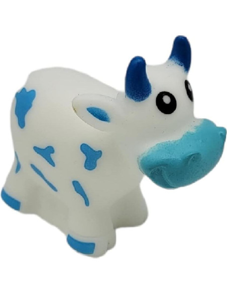 Vacas de goma coloridas que lanzan agua - Juguete de baño 12 unidades