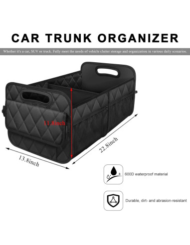 Organizador de Maletero de Coche NYTKL Plegable Impermeable