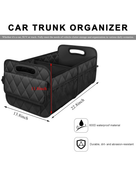 Organizador de Maletero de Coche NYTKL Plegable Impermeable