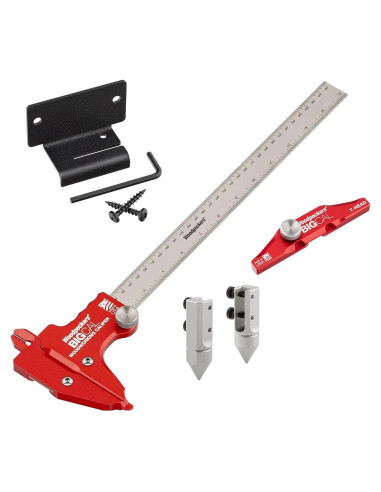 Calibrador de Carpintería Woodpeckers BigCal 12" (300mm) Precisión