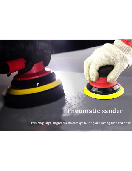 Lijadora Orbital Neumática Asabocai 12.7 cm Doble Acción