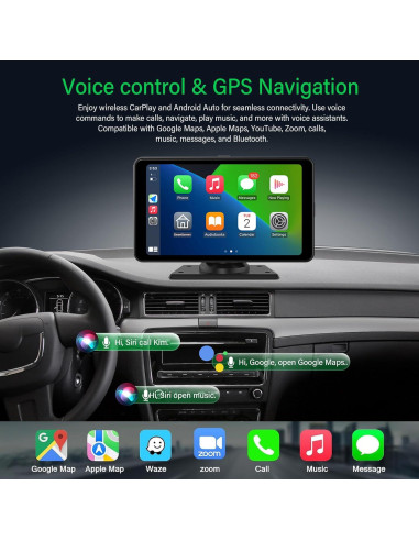 Pantalla CarPlay 7" Aileway HD con Cámara 2.5K y GPS