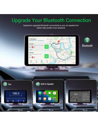 Pantalla CarPlay 7" Aileway HD con Cámara 2.5K y GPS