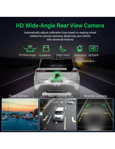 Pantalla CarPlay 7" Aileway HD con Cámara 2.5K y GPS