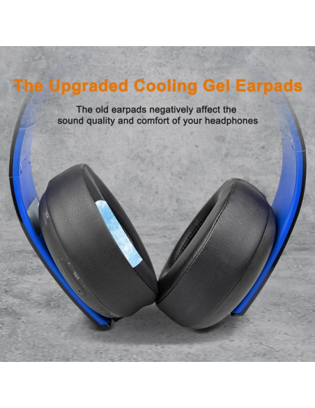 Almohadillas de Gel Refrigerante SOULWIT para Auriculares PS4 Gold