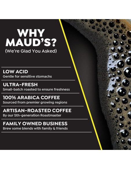 Cápsulas de café descafeinado Maud 18 unidades tueste oscuro Cápsulas de café descafeinado Maud 18 unidades tueste oscuro