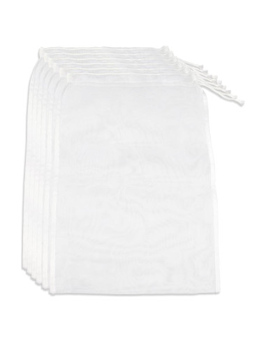 Paquete de 6 bolsas reutilizables Aecsze para leche de nuez 15x20 cm