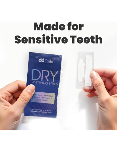 Tiras Blanqueadoras Dientes Sensibles DwellDecor - 42 Tiras