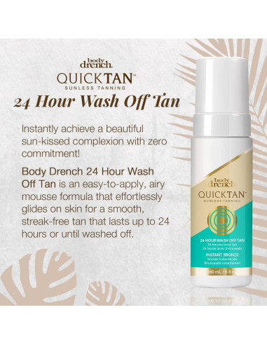 Body Drench Bronceador Instantáneo 24 Horas Sin Sol 181g
