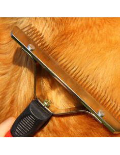 Cepillo de Aseo para Perros Grandes OCTCHOCO 17cm Rojo 2