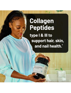 NatureWise Polvo de Colágeno 20g con Ácido Hialurónico y Vitamina C 2