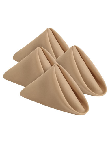 Servilletas de Tela Utopia Home Beige 43x43 cm - Paquete de 24