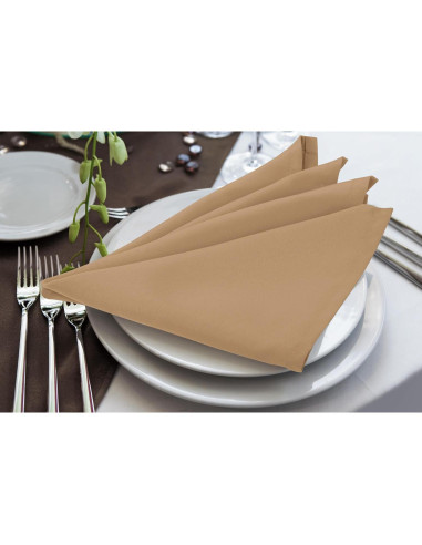 Servilletas de Tela Utopia Home Beige 43x43 cm - Paquete de 24