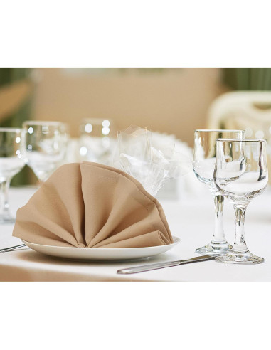 Servilletas de Tela Utopia Home Beige 43x43 cm - Paquete de 24