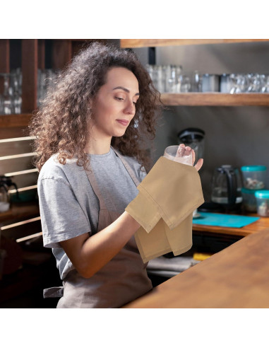 Servilletas de Tela Utopia Home Beige 43x43 cm - Paquete de 24