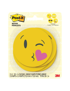 Notas Adhesivas Post-it Emoji 7.62x7.62 cm 2 Bloc 30 Hojas