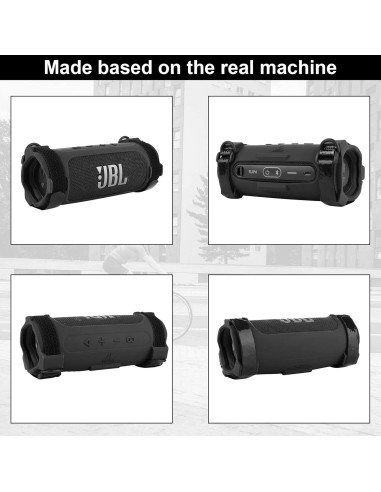 Funda de Silicona TXEsign para Altavoz JBL Flip 6 - Negro