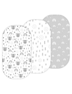 Sábanas para Cuna Tansy Panda 3PC 76.2x45.7cm Suaves Unisex