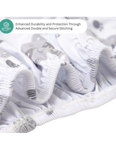 Sábanas para Cuna Tansy Panda 3PC 76.2x45.7cm Suaves Unisex