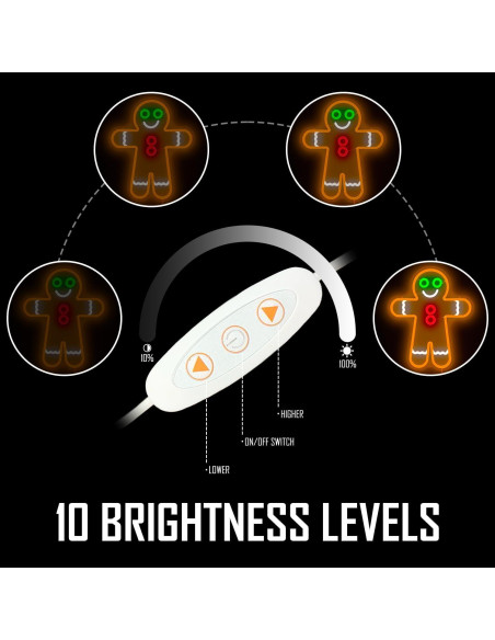 Letrero de Neón LED Hombre de Jengibre 38x31.5 cm Geeinar