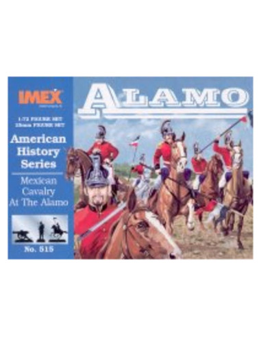 Conjunto de Figuras Caballería Mexicana Alamo 1/72 IMEX