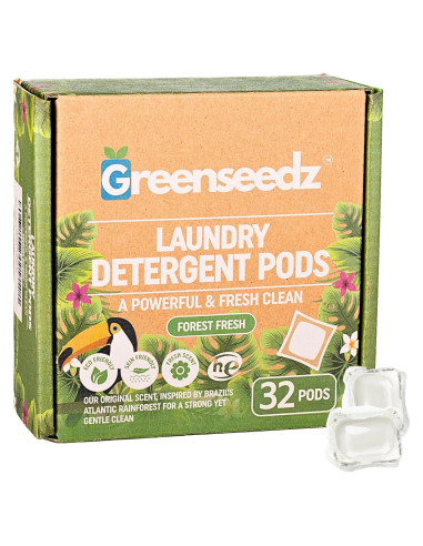 Bolsitas de detergente ecológico Greenseedz 32 unidades aroma fresco