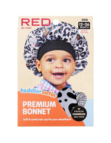 Gorra de Satén para Dormir Red by Kiss Niños 1-4 Años Cupcake