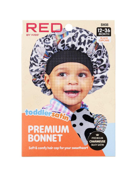 Gorra de Satén para Dormir Red by Kiss Niños 1-4 Años Cupcake