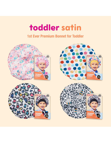 Gorra de Satén para Dormir Red by Kiss Niños 1-4 Años Cupcake