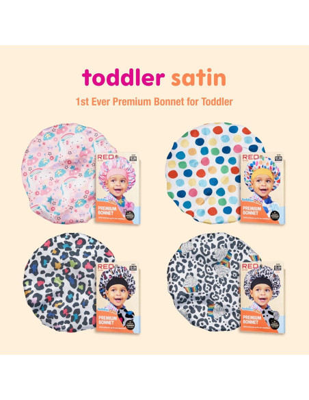 Gorra de Satén para Dormir Red by Kiss Niños 1-4 Años Cupcake