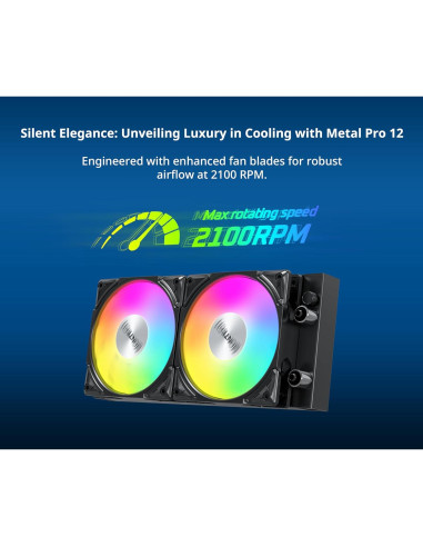 Enfriador Líquido AIO MONTECH HyperFlow ARGB 240mm - Negro