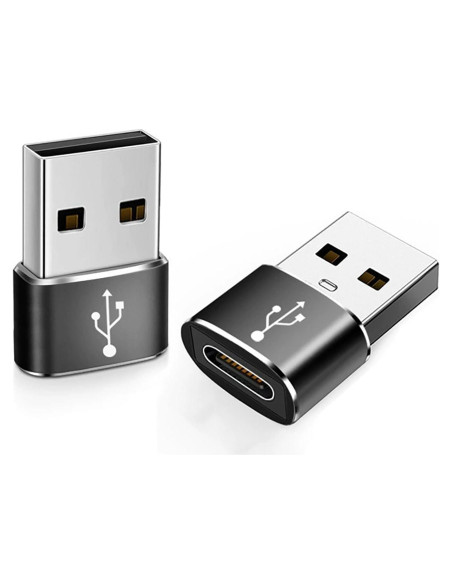 Adaptador USB a USB-C USHEMI - Paquete de 2, Carga y Transferencia