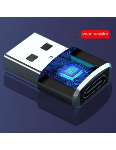 Adaptador USB a USB-C USHEMI - Paquete de 2, Carga y Transferencia