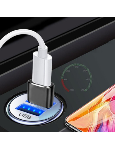 Adaptador USB a USB-C USHEMI - Paquete de 2, Carga y Transferencia