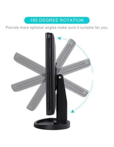 Espejo de Maquillaje Infitrans Trifold con Luces LED 1X 2X 3X