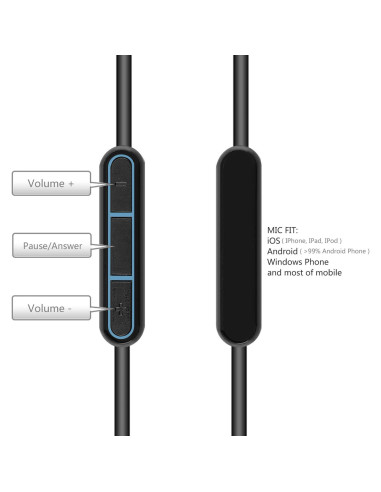 Cable de audio de reemplazo Bose QC25 QC35 1.5m con micrófono