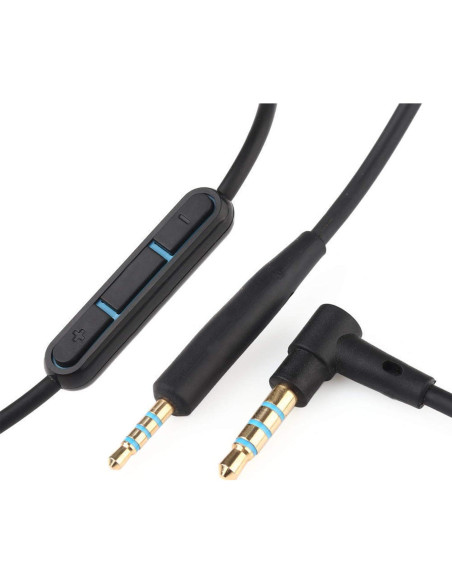 Cable de audio de reemplazo Bose QC25 QC35 1.5m con micrófono