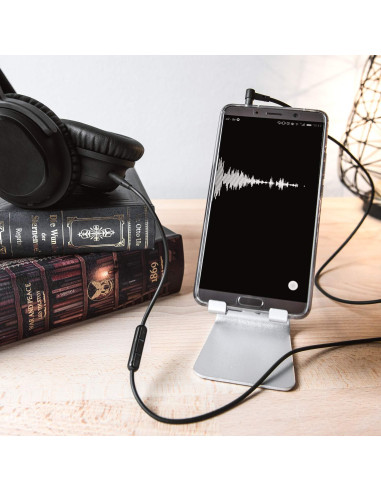 Cable de audio de reemplazo Bose QC25 QC35 1.5m con micrófono