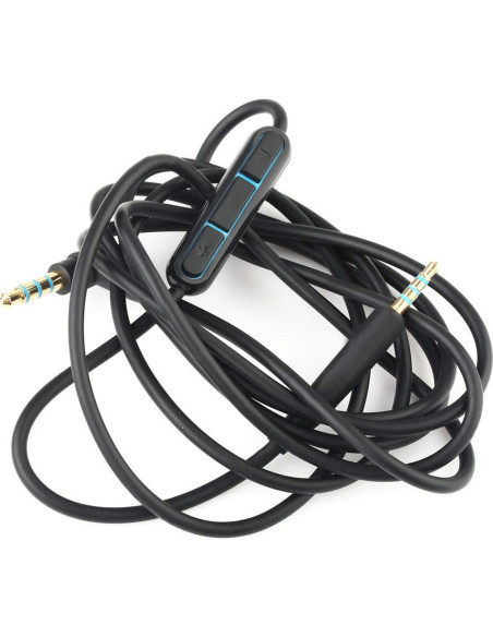 Cable de audio de reemplazo Bose QC25 QC35 1.5m con micrófono