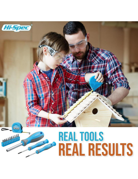 Juego de Herramientas Hi-Spec 17 Piezas para Niños en Caja de Metal