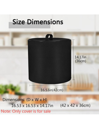 Cubierta de Polvo para Olla de Presión 8QT CouldyCasi Nylon