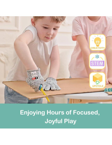 Kit de Herramientas de Cartón Kizzikids 87 PZS para Niños 5+