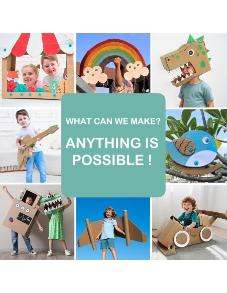 Kit de Herramientas de Cartón Kizzikids 87 PZS para Niños 5+